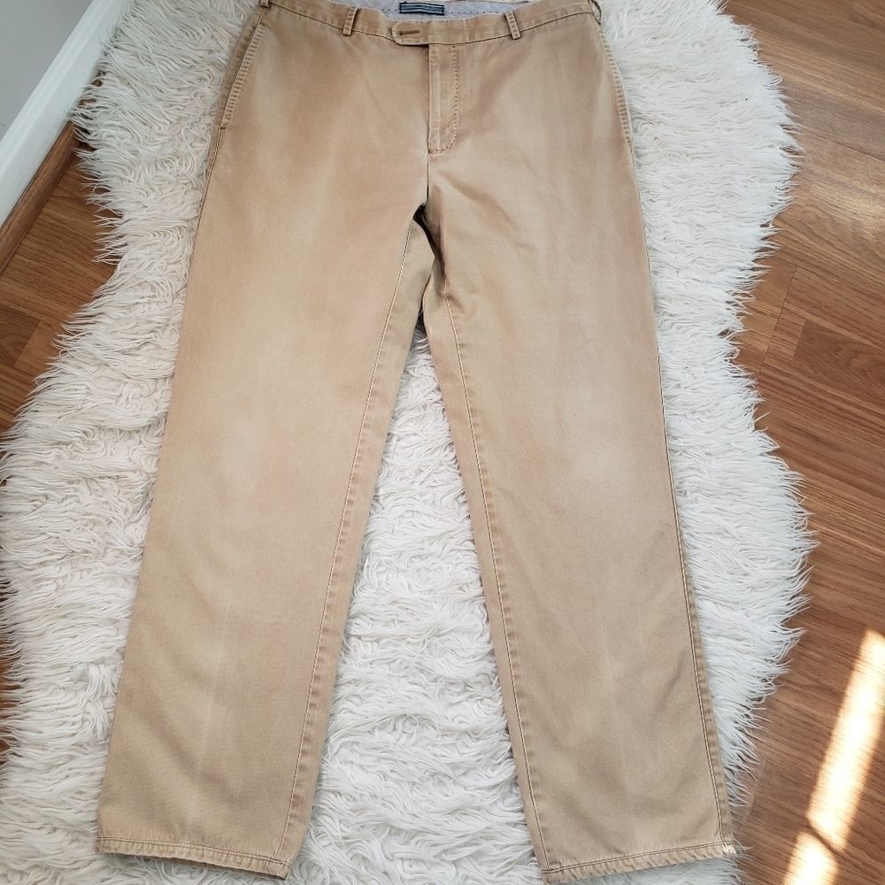 Peter Millar Khaki Soft-Touch Pant 35